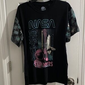 NASA Black Graphic Tee